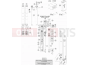 HUSQVARNA 2019 Offroad FC 450 (F2401S1) [] FRONT FORK DISASSEMBLED|Frame|01