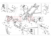HUSQVARNA TR 650 TERRA-STRADA FRAME - FOOTRESTS