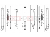HUSQVARNA TR 650 TERRA-STRADA FRONT FORK ASSEMBLY