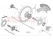 HUSQVARNA TR 650 TERRA-STRADA REAR WHEEL (TERRA)