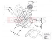 HUSQVARNA TXC 511 CYLINDER HEAD