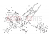 HUSQVARNA TC 449 FRAME - FOOTRESTS