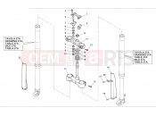 HUSQVARNA TC 449 STEERING FORK