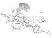 HUSQVARNA TC 449 REAR WHEEL
