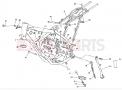 HUSQVARNA 2013 WR 250-300 FRAME - FOOTRESTS