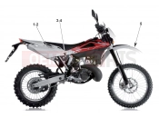 HUSQVARNA 2013 WR 250-300 TRANSFERS (250)
