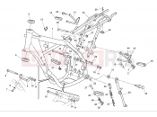 HUSQVARNA TE-SMR 125 FRAME - FOOTRESTS
