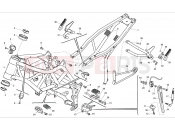 HUSQVARNA 2012 NUDA 900-900R FRAME - FOOTRESTS