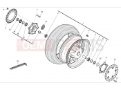 HUSQVARNA 2012 NUDA 900-900R REAR WHEEL