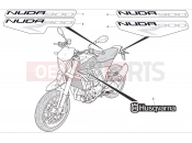 HUSQVARNA 2012 NUDA 900-900R TRANSFERS