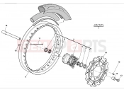 HUSQVARNA 2012 SMR 511 FRONT WHEEL