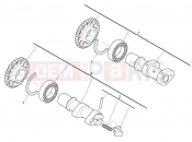 HUSQVARNA TE 449-511 CAMSHAFT IN-EX