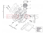 HUSQVARNA TC 449 CYLINDER HEAD