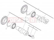 HUSQVARNA TC 449 CAMSHAFT IN-EX