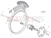 HUSQVARNA TC 449 FRONT WHEEL