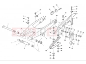 HUSQVARNA 2012 SMS-WRE 125 REAR SWING ARM