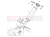 HUSQVARNA TC 449 EXHAUST SYSTEM