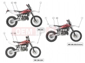 HUSQVARNA 2011 WR 250-300 TRANSFERS (250)