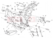 HUSQVARNA 2011 SMS-WRE 125 FRAME - FOOTRESTS