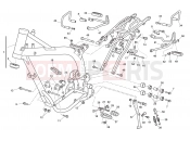 HUSQVARNA 2010 SM-TE 630 FRAME - FOOTRESTS