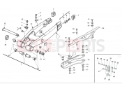 HUSQVARNA 2010 SM-TE 630 REAR SWING ARM