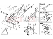 HUSQVARNA 310-450-510 REAR SWING ARM