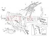 HUSQVARNA TE-TC-TXC 250 FRAME - FOOTRESTS