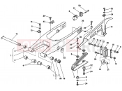 HUSQVARNA SMS-WRE 125 REAR SWING ARM