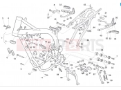 HUSQVARNA 2009 SM-TE 610 FRAME - FOOTRESTS