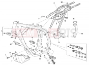 HUSQVARNA 2009 TC 250 FRAME - FOOTRESTS