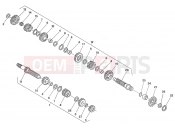 HUSQVARNA 2009 WR-CR 125 GEAR BOX