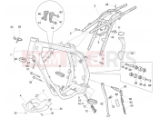 HUSQVARNA 2009 WR-CR 125 FRAME - FOOTRESTS