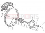 HUSQVARNA 2009 WR-CR 125 FRONT WHEEL