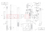 HUSQVARNA 2008 SM-TE 610 FRONT FORK ASSEMBLY