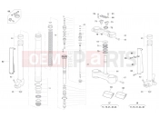 HUSQVARNA 2008 SMR 450R FRONT FORK ASSEMBLY