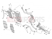 HUSQVARNA 2008 WR 250 COOLING SYSTEM
