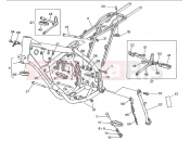 HUSQVARNA 2008 WR-CR 125 FRAME - FOOTRESTS
