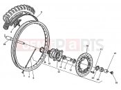 HUSQVARNA 2008 WR-CR 125 FRONT WHEEL
