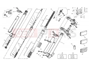 HUSQVARNA 2007 SM-TE 610IE FRONT FORK ASSEMBLY