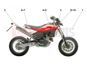 HUSQVARNA 2007 SM-TE 610IE TRANSFERS R/W (SM)