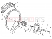 HUSQVARNA 2007 SMS-WRE 125 FRONT WHEEL