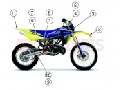 HUSQVARNA 2006 WR 250 TRANSFERS (USA)