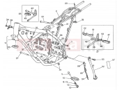 HUSQVARNA WR-CR 125 FRAME - FOOTRESTS