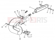 HUSQVARNA 2005 WR 250 EXHAUST SYSTEM
