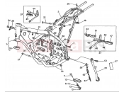 HUSQVARNA 2005 WR-CR 125 FRAME - FOOTRESTS