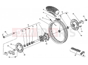 HUSQVARNA 2005 WR-CR 125 REAR WHEEL