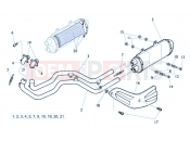 HUSQVARNA 2004 SMR 570R EXHAUST SYSTEM