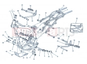 HUSQVARNA 2004 SMR 570R FRAME - FOOTRESTS
