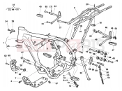 HUSQVARNA 2004 TE 510R FRAME - FOOTRESTS