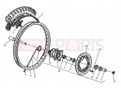 HUSQVARNA 2004 TE 510R FRONT WHEEL